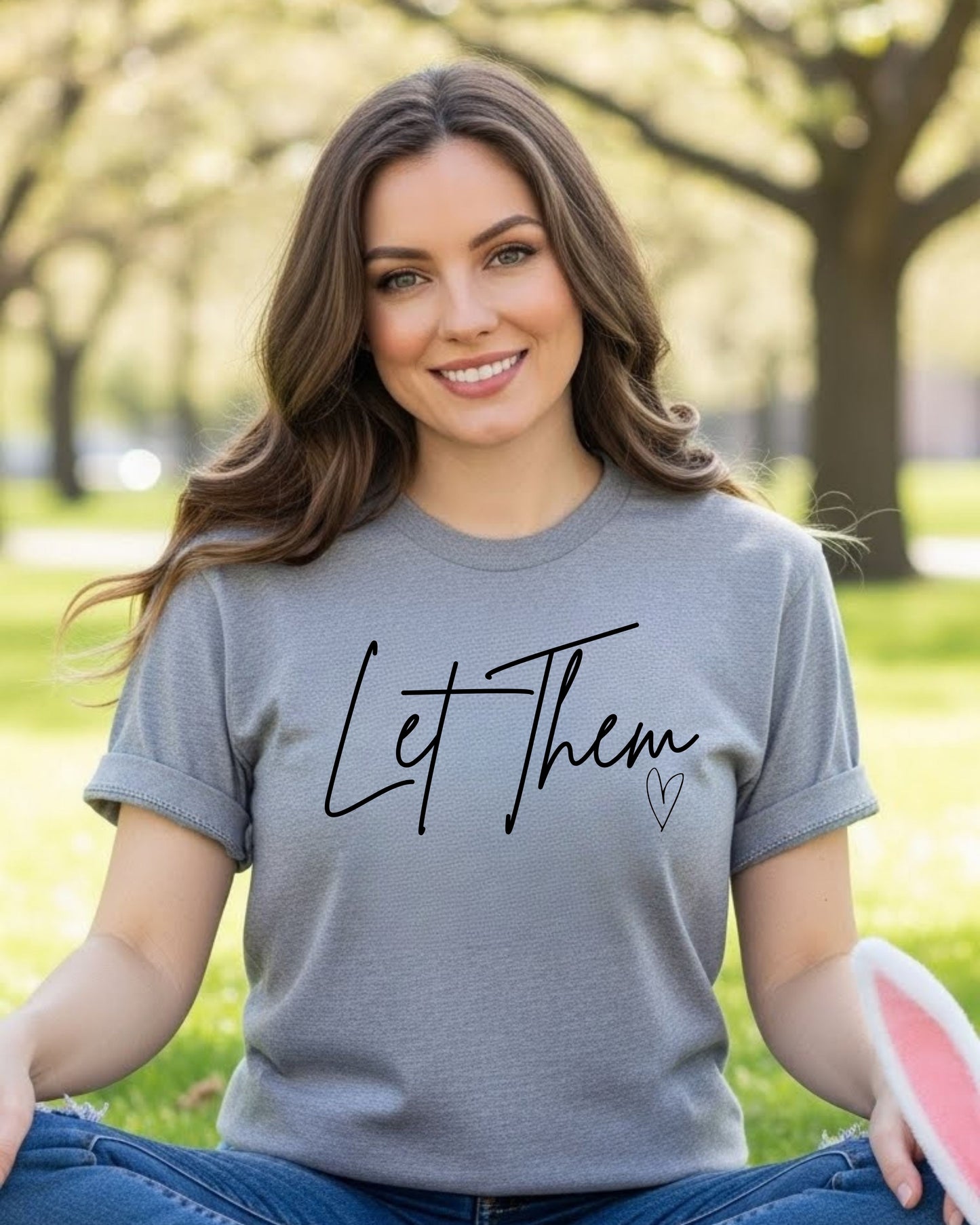 Let Them Shirt – Minimalist Affirmation Tee for Women – Simple Inspirational Quote T‑Shirt, Aesthetic Positive Mindset Top, Trending Minimal Graphic
