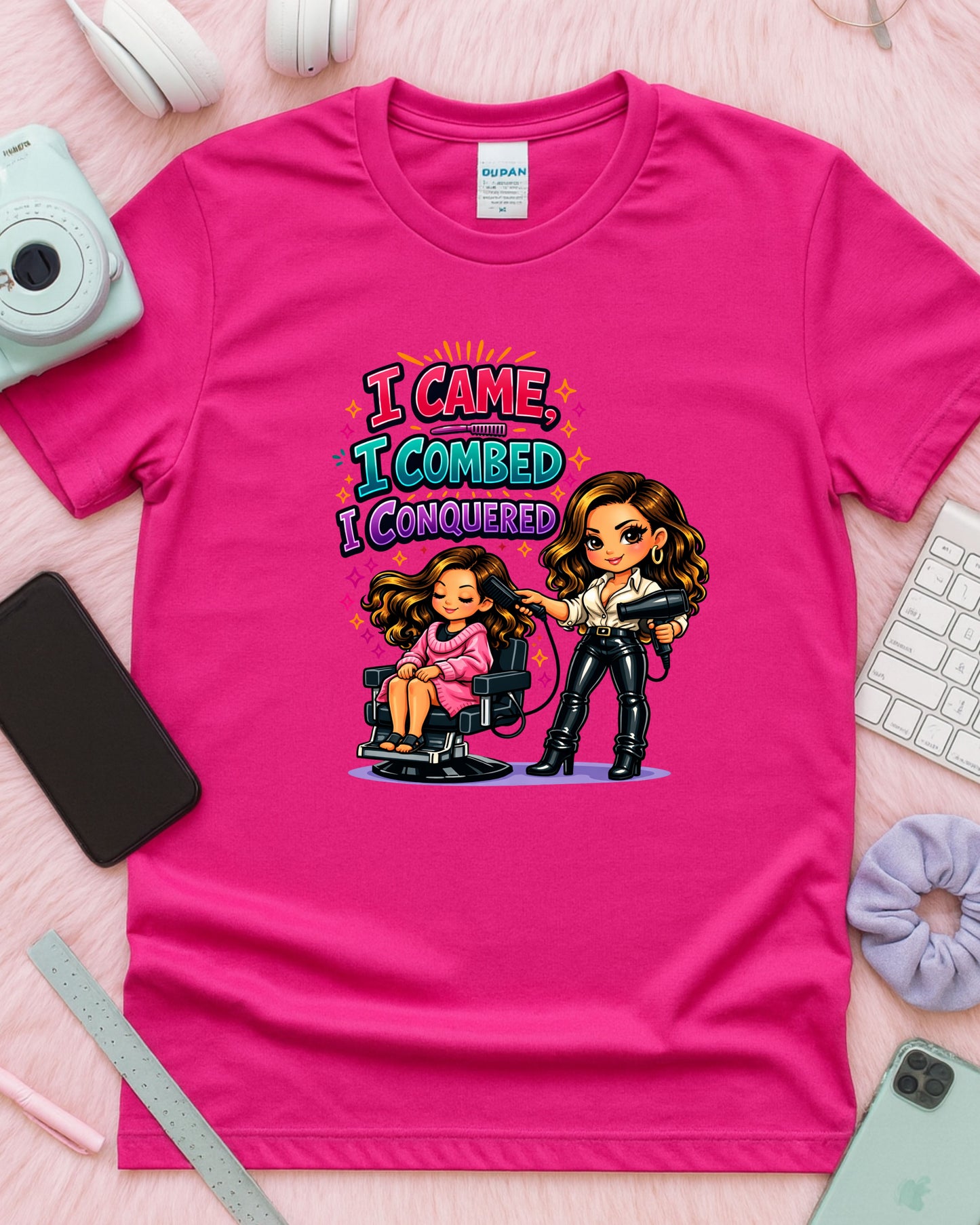 Dye Another Day Shirt Funny Hairstylist Tee Secret Agent Stylist T‑Shirt Salon Humour Graphic Top Cosmetology Gift