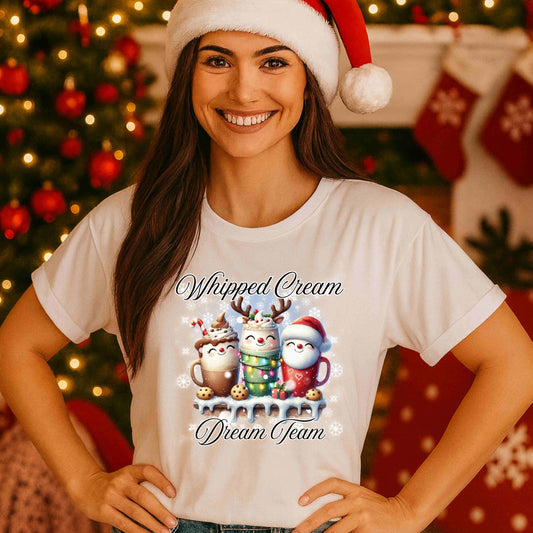Whipped Cream, Dream Team Christmas Mug T-Shirt