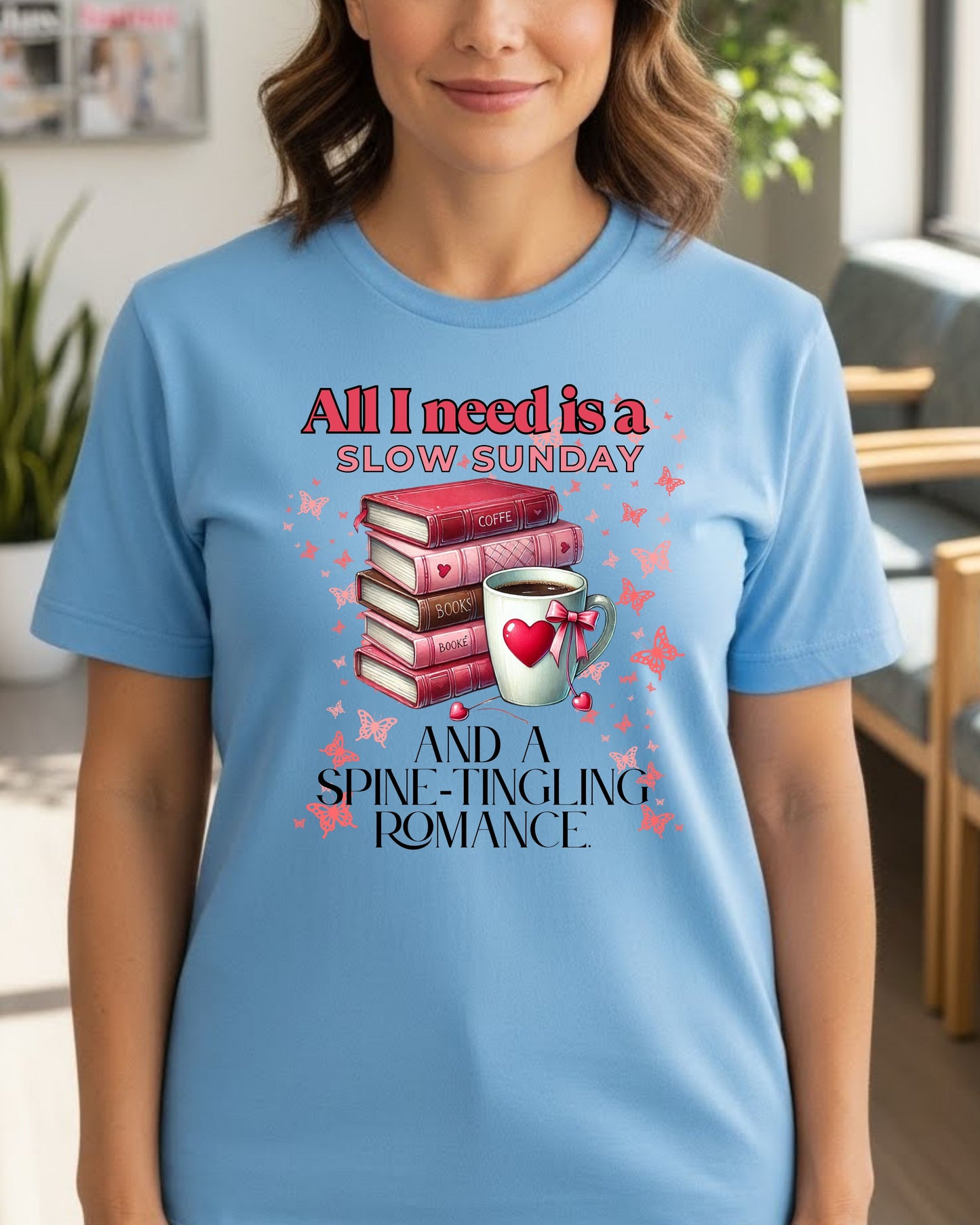 Book enthusiast Bookworm Romance Novel Fiction Woman's T-Shirt