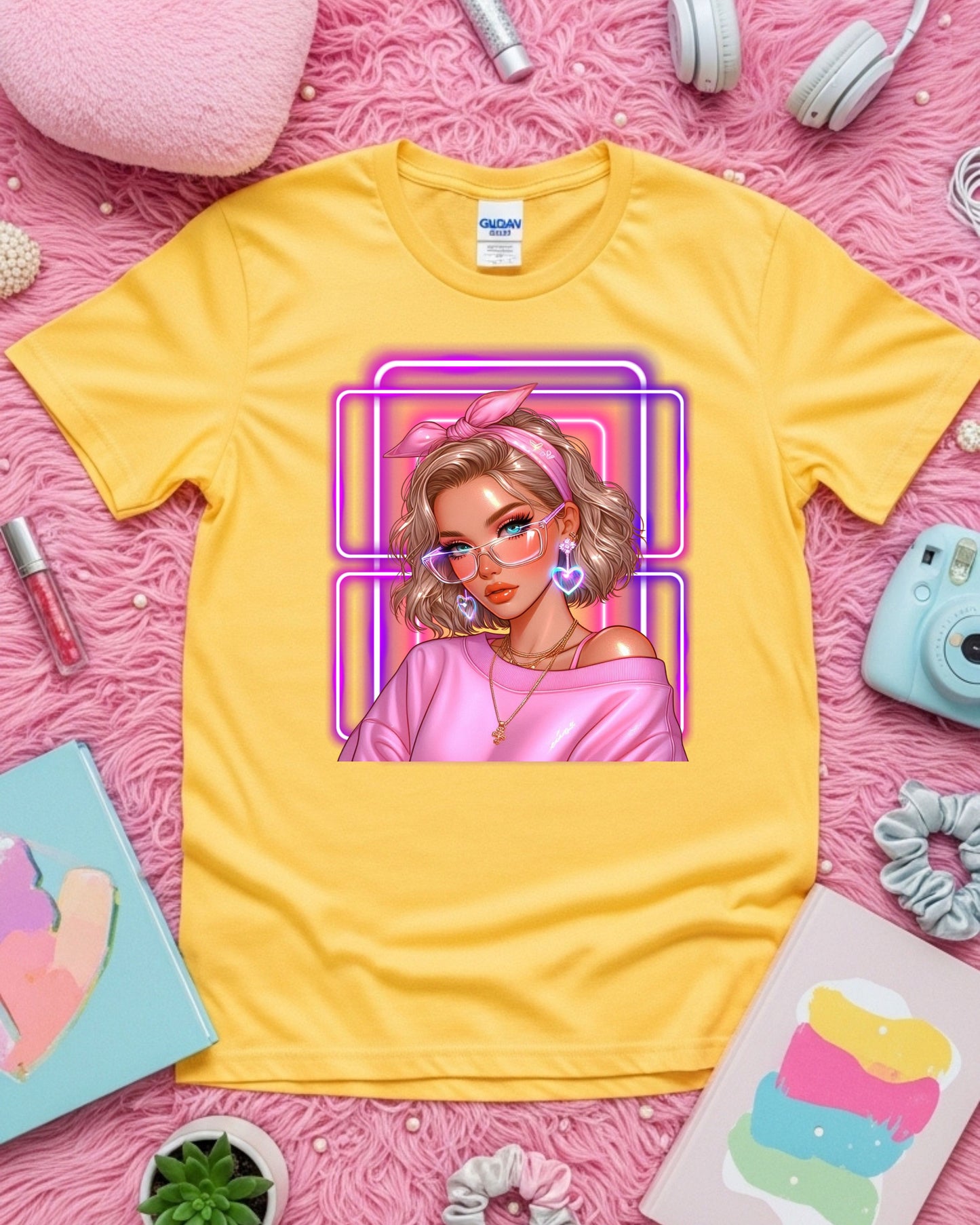 Neon Chic Babe: Soft‑Girl Glow in Pink Retro Aesthetic