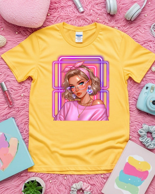 Neon Chic Babe: Soft‑Girl Glow in Pink Retro Aesthetic