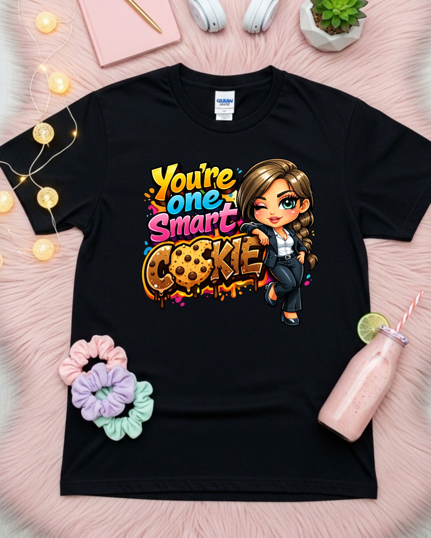 Smart Cookie Shirt Cute Teacher Appreciation Tee Motivational Graphic T‑Shirt Positive Affirmation Top
