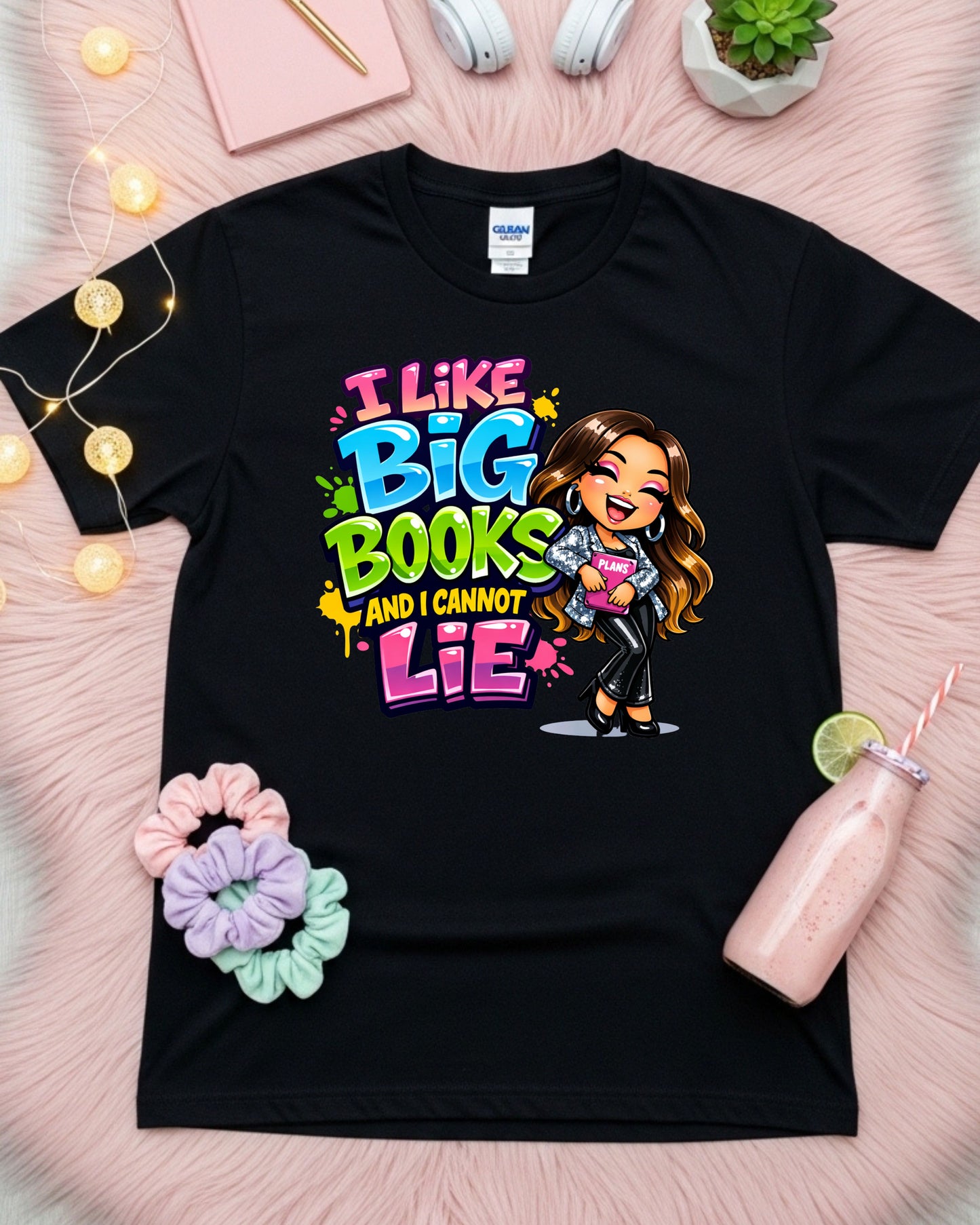 I Like Big Books Shirt Funny Book Lover Tee Cute Reading Graphic T‑Shirt Librarian Gift Bookworm Aesthetic Top