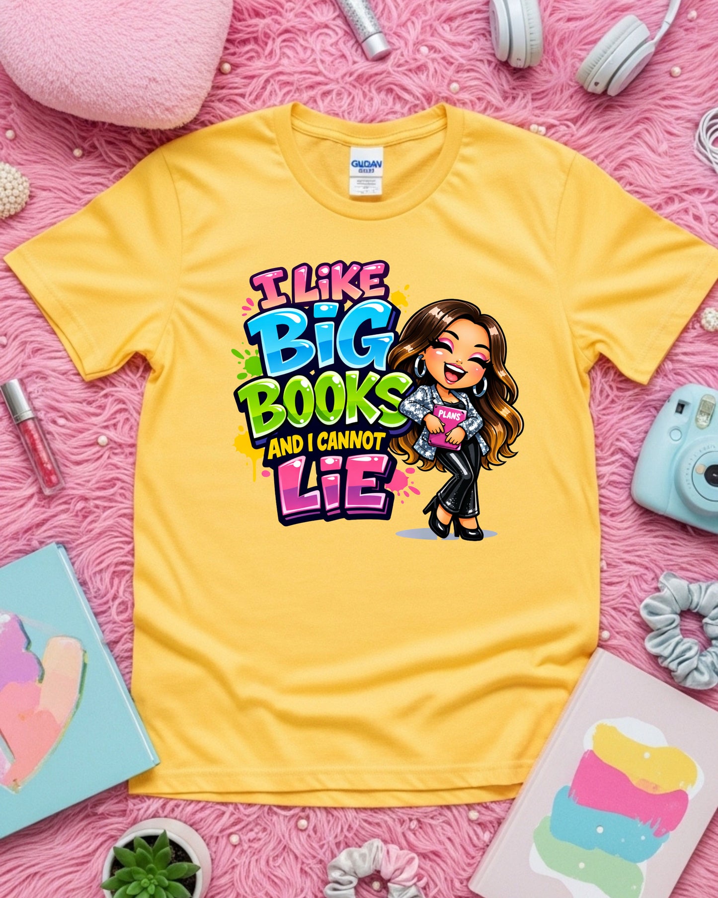 I Like Big Books Shirt Funny Book Lover Tee Cute Reading Graphic T‑Shirt Librarian Gift Bookworm Aesthetic Top