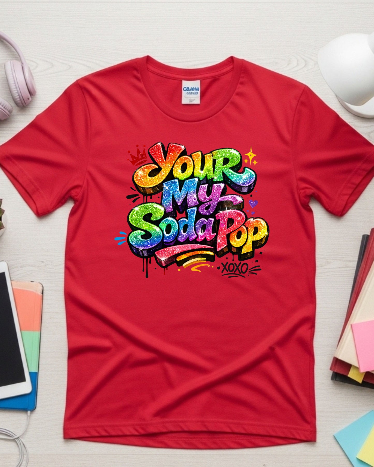 Your My Soda Pop Shirt – Rainbow Glitter Graffiti Cute Aesthetic Tee