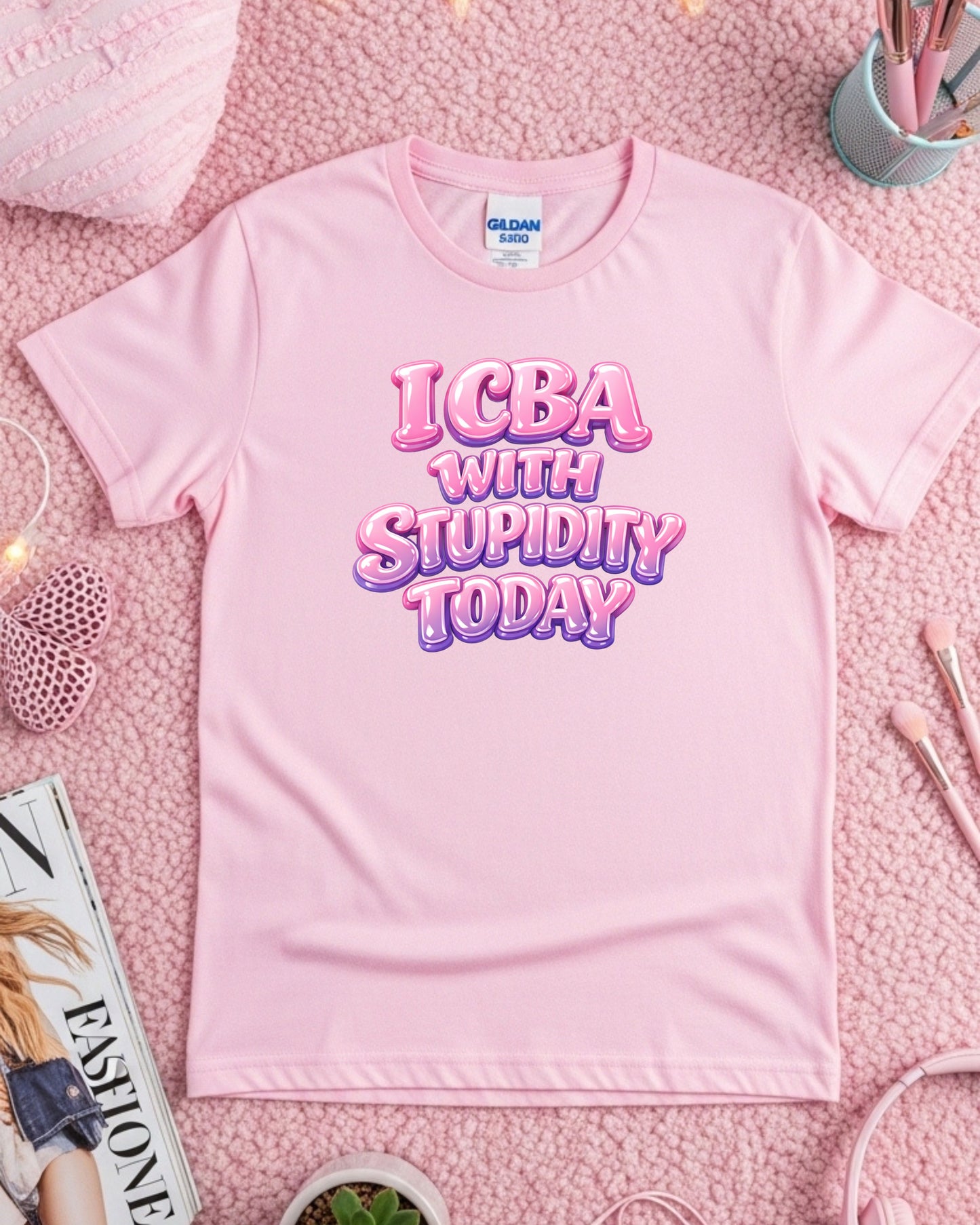 ICBA With Stupidity Today Shirt – Funny Mom Life Tee – Sarcastic Mum Graphic Top