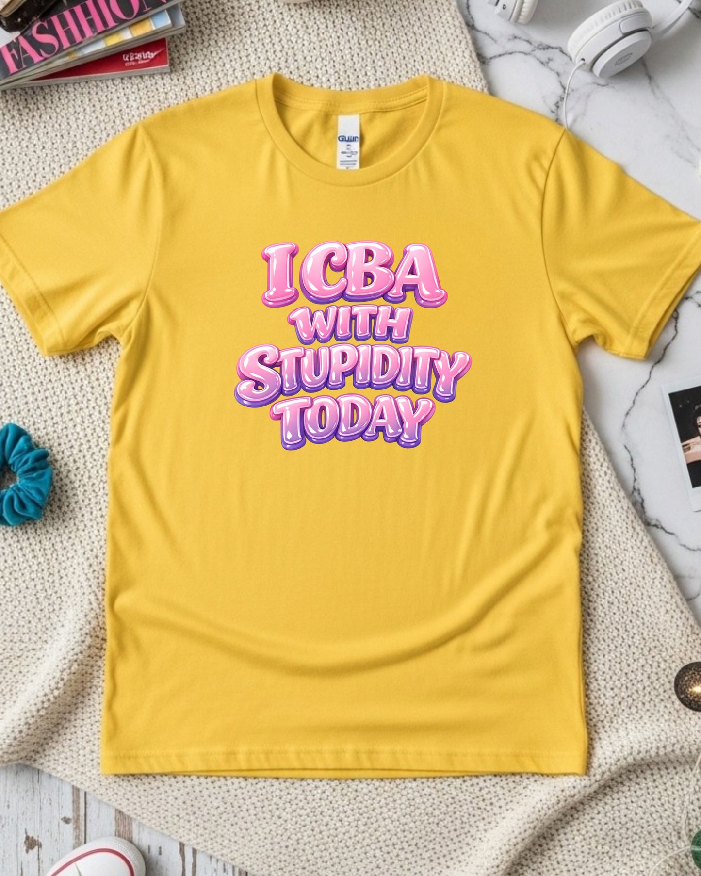 ICBA With Stupidity Today Shirt – Funny Mom Life Tee – Sarcastic Mum Graphic Top