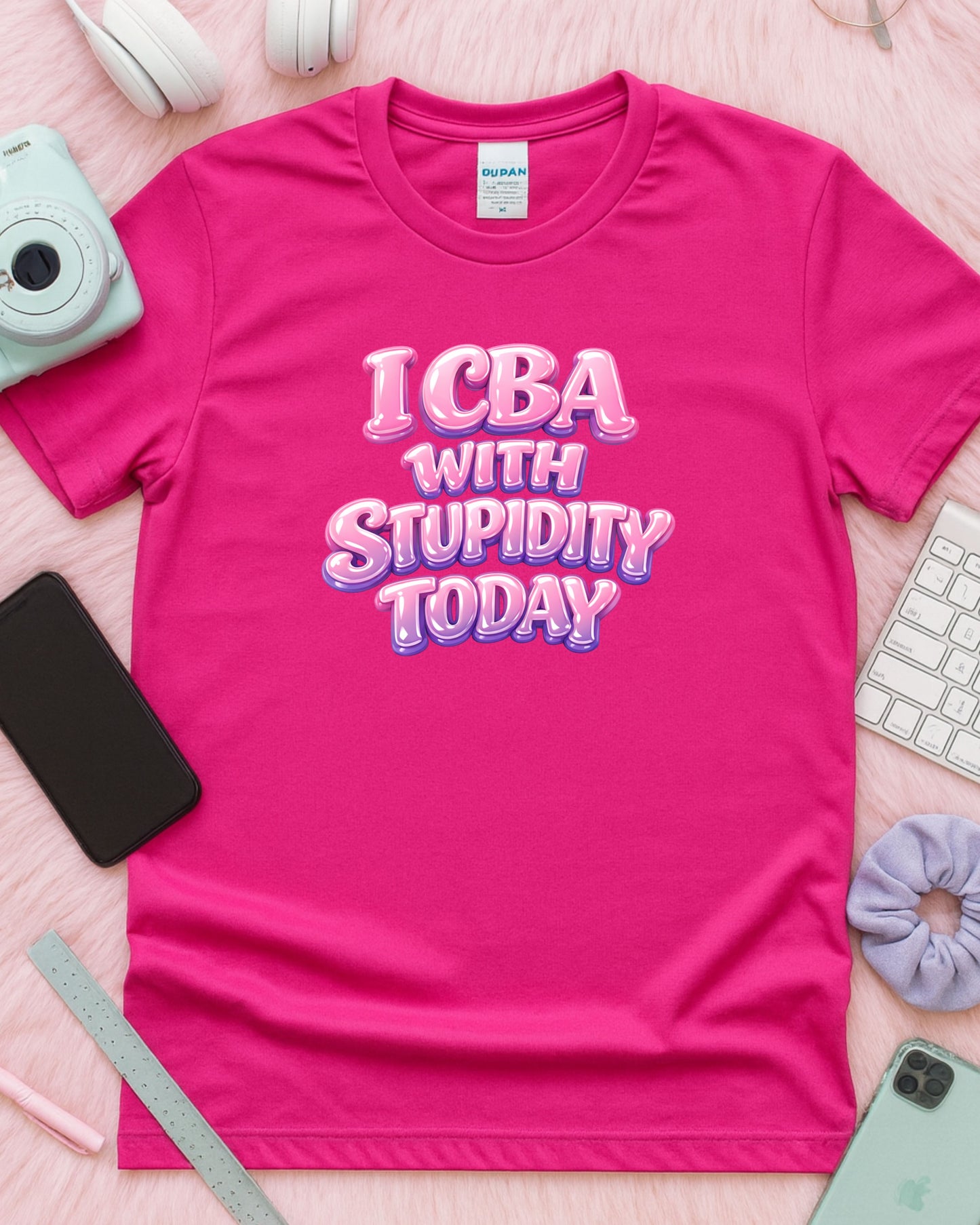 ICBA With Stupidity Today Shirt – Funny Mom Life Tee – Sarcastic Mum Graphic Top
