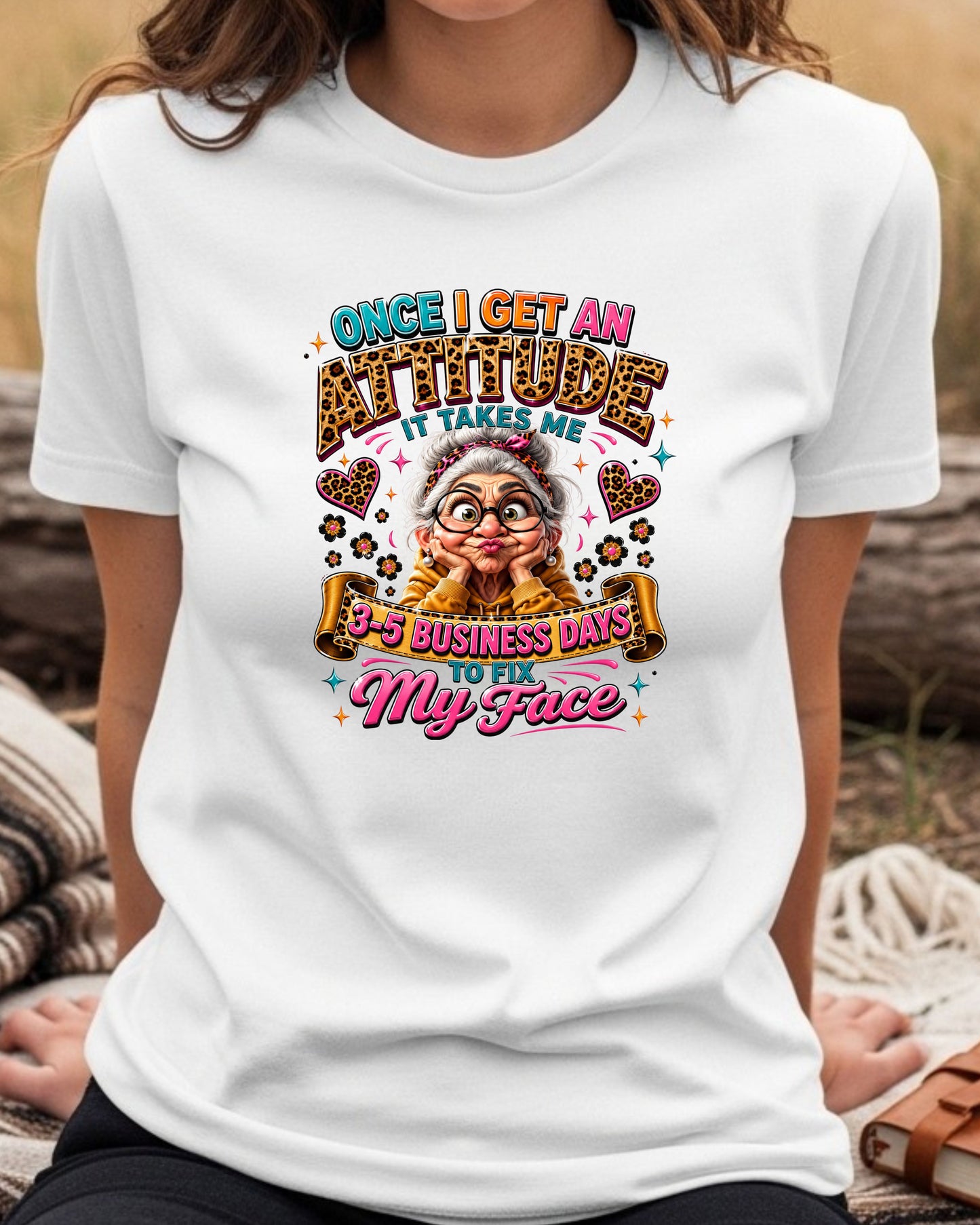 Funny Grandma Attitude Leopard Print Shirt