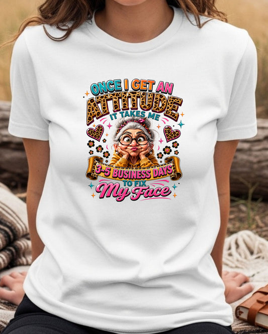 Funny Grandma Attitude Leopard Print Shirt