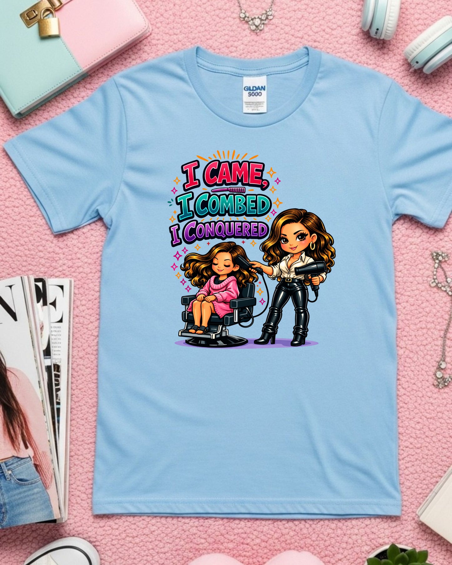 Dye Another Day Shirt Funny Hairstylist Tee Secret Agent Stylist T‑Shirt Salon Humour Graphic Top Cosmetology Gift