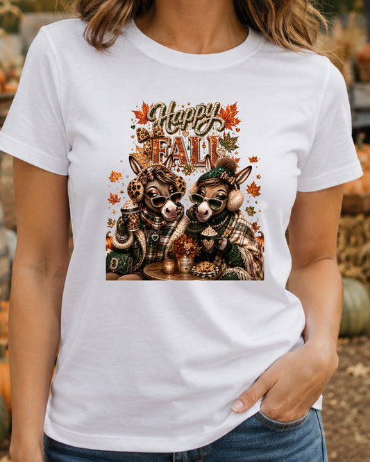 Happy Glam Autumn Fall Highland Cow Shirt