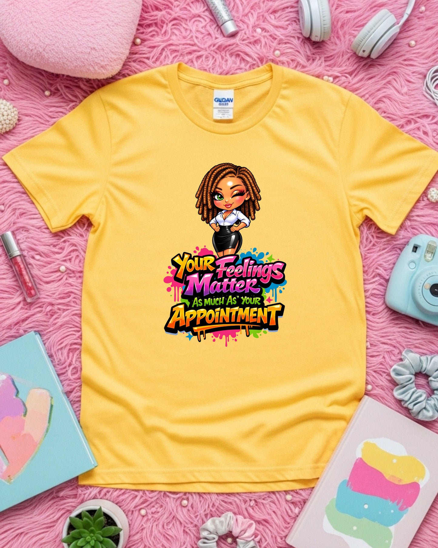 Your Feelings Matter Shirt Positive Stylist Tee Mental Health Salon T‑Shirt Empowering Beauty Pro Top Self‑Care Graphic Gift for Women
