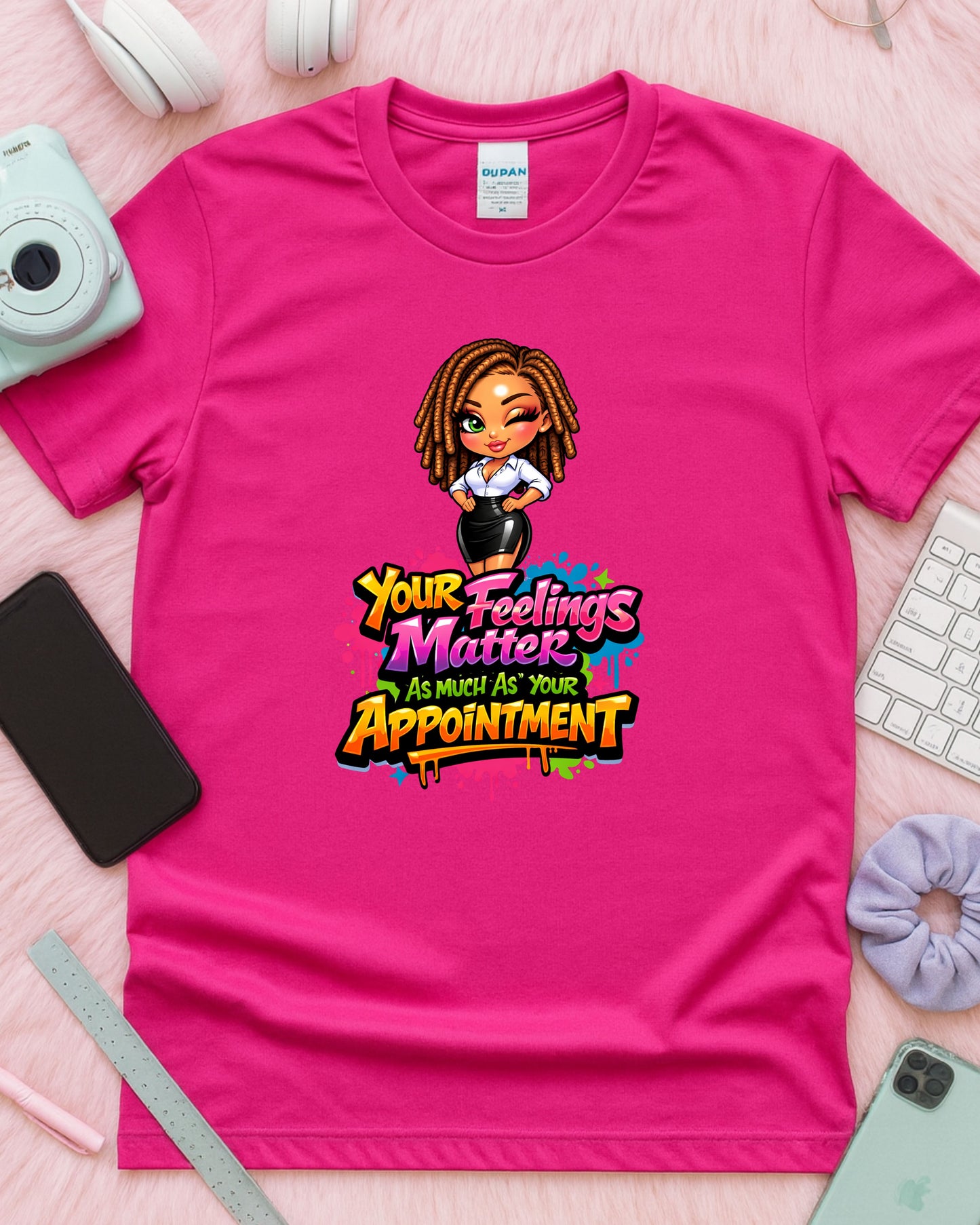 Your Feelings Matter Shirt Positive Stylist Tee Mental Health Salon T‑Shirt Empowering Beauty Pro Top Self‑Care Graphic Gift for Women