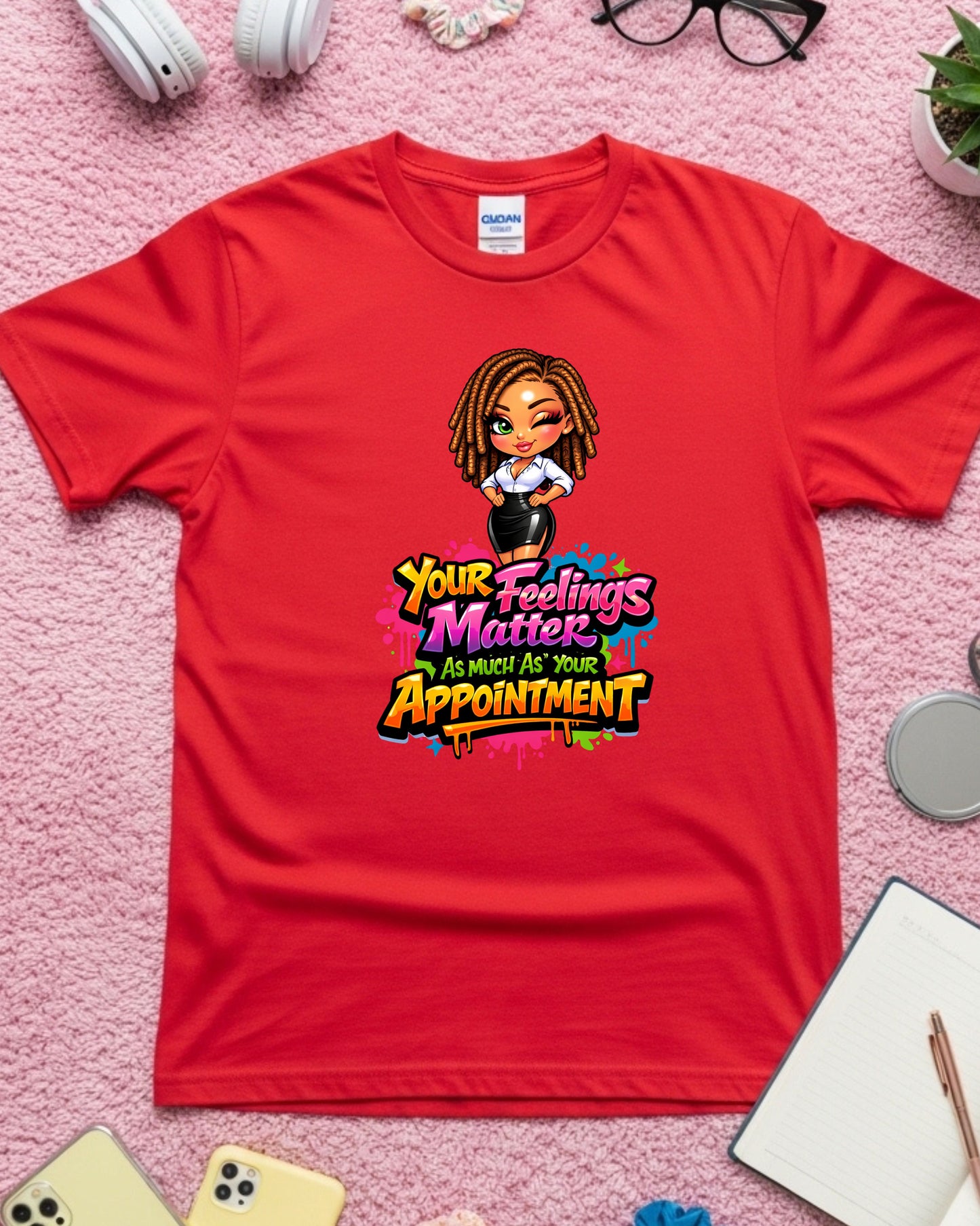 Your Feelings Matter Shirt Positive Stylist Tee Mental Health Salon T‑Shirt Empowering Beauty Pro Top Self‑Care Graphic Gift for Women