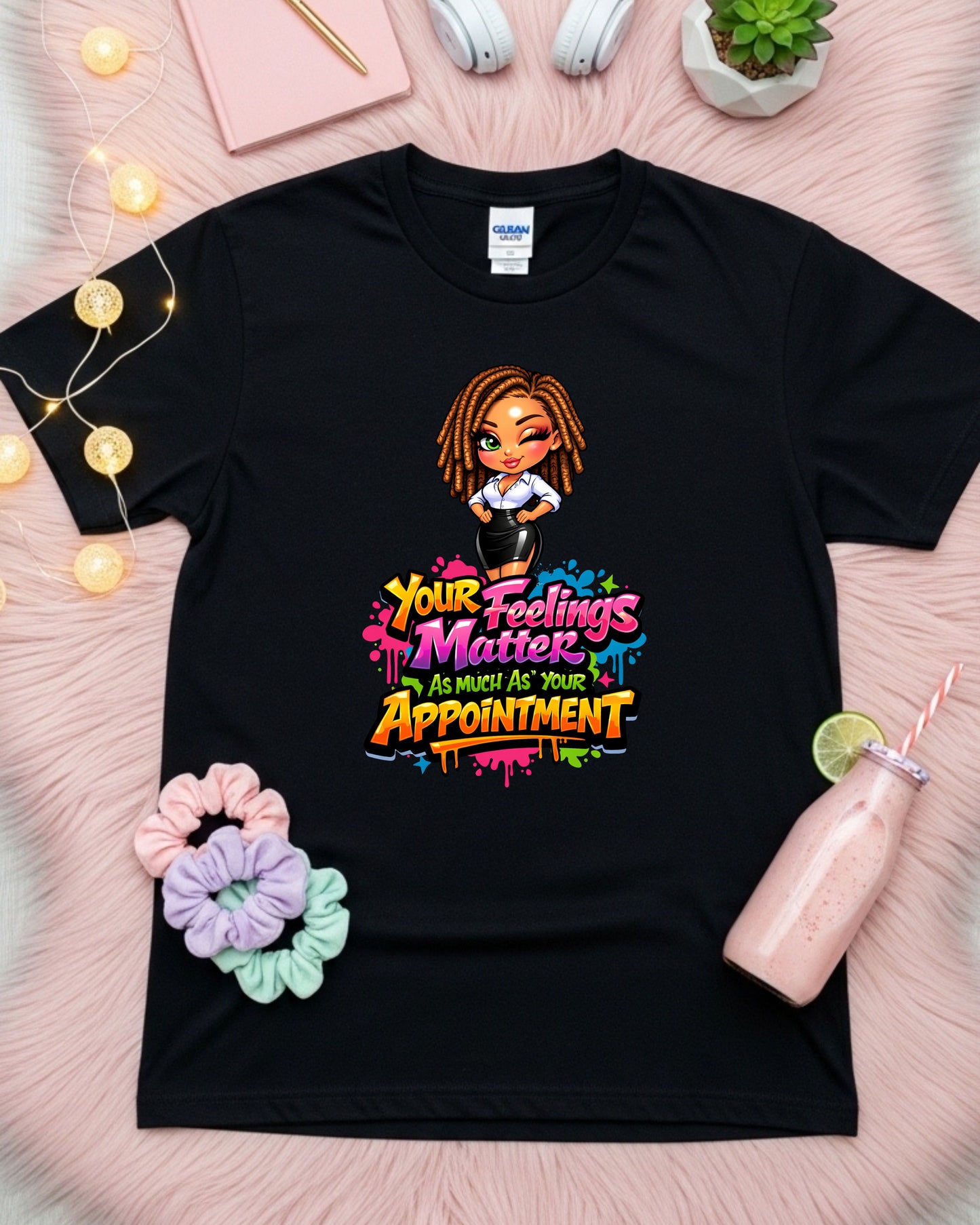 Your Feelings Matter Shirt Positive Stylist Tee Mental Health Salon T‑Shirt Empowering Beauty Pro Top Self‑Care Graphic Gift for Women