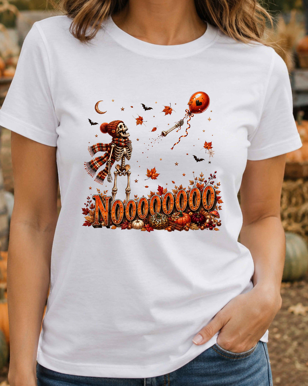 Funny Retro Spooky Season Skeleton Halloween T-Shirt,