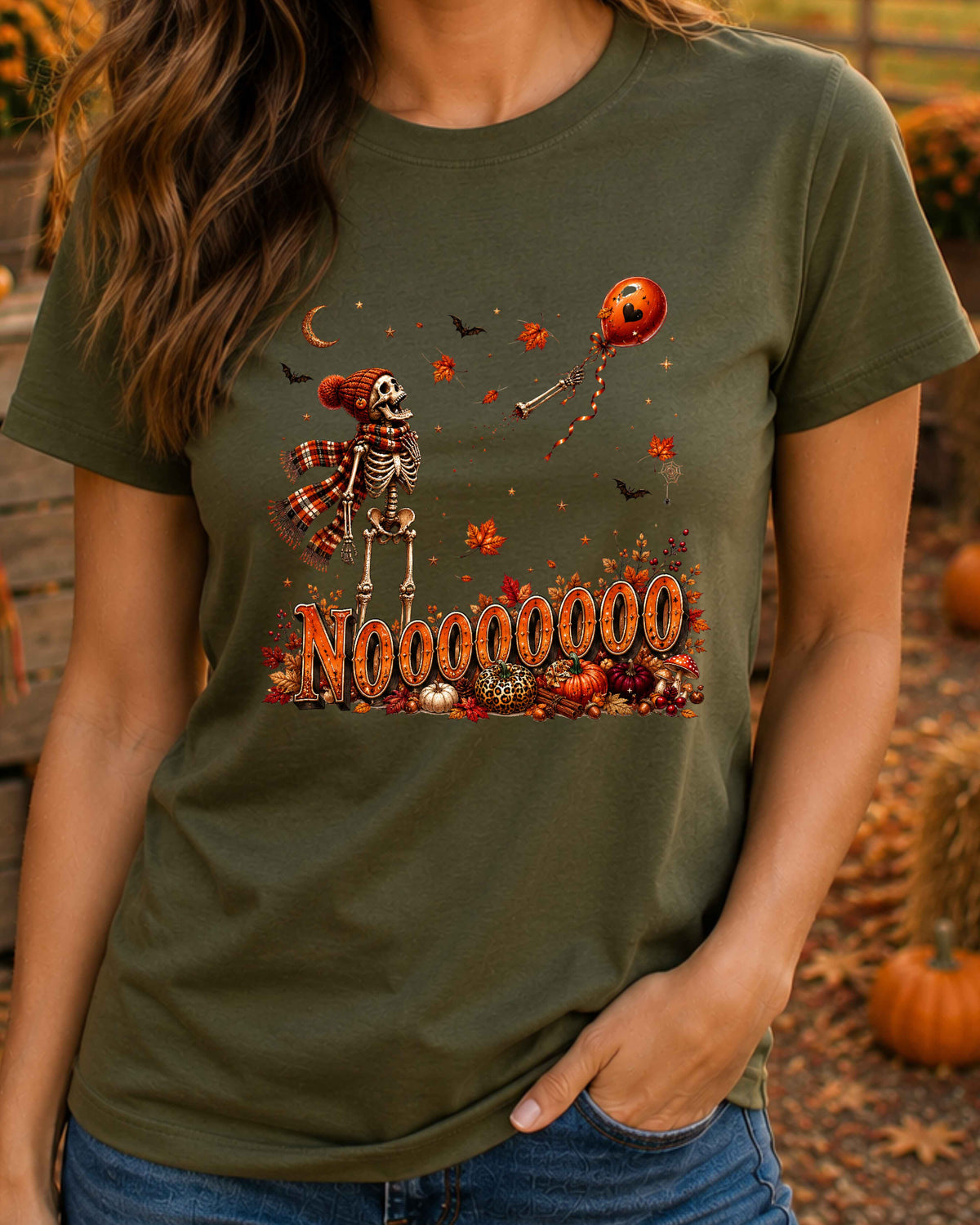 Funny Retro Spooky Season Skeleton Halloween T-Shirt,