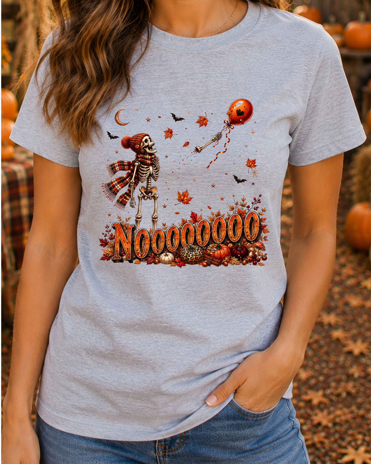 Funny Retro Spooky Season Skeleton Halloween T-Shirt,