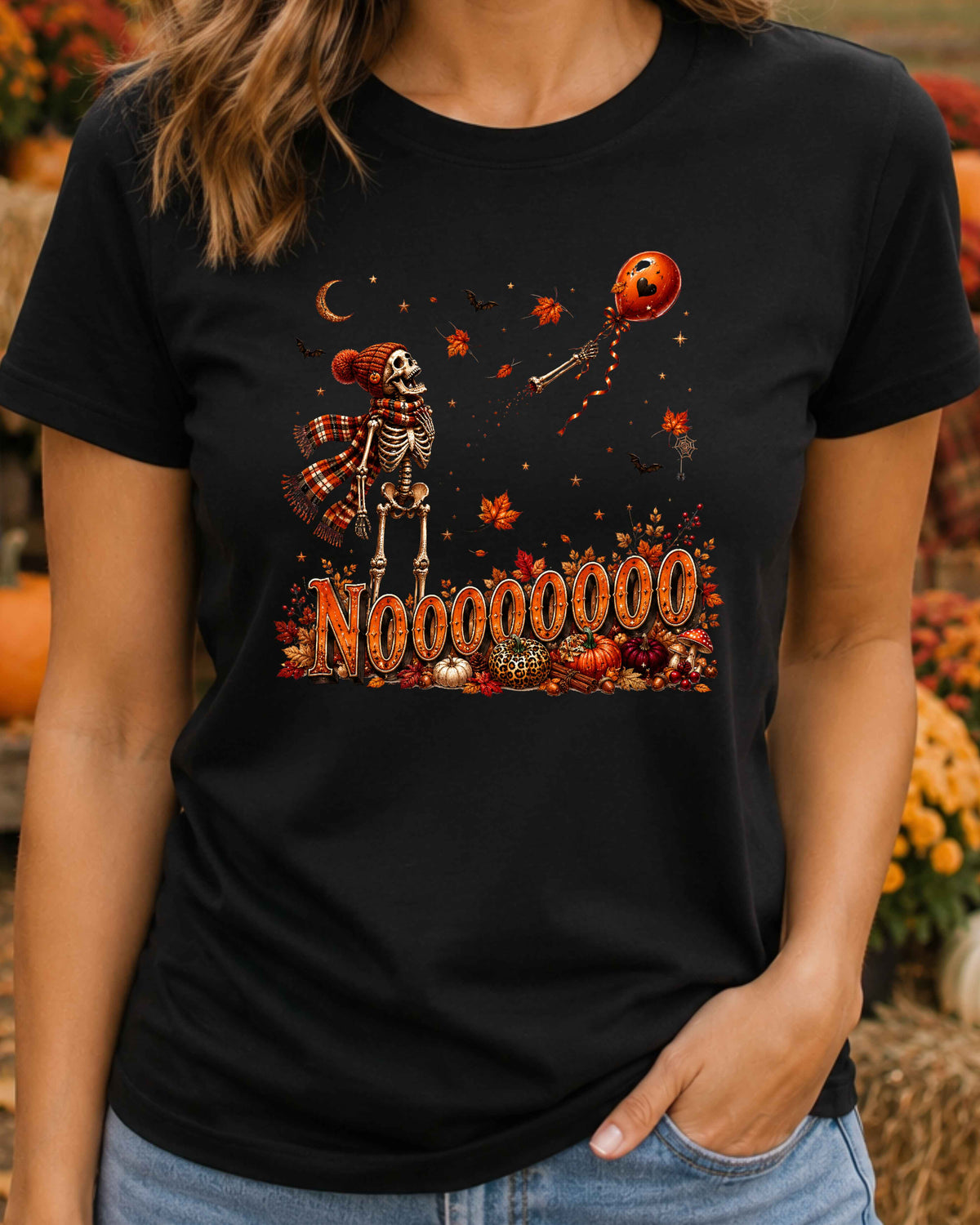 Funny Retro Spooky Season Skeleton Halloween T-Shirt,