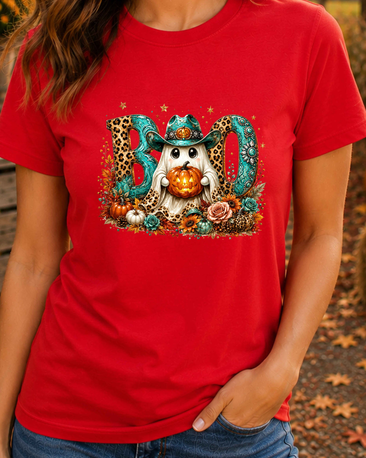 Boo Halloween Shirt Coquette Halloween T-Shirt