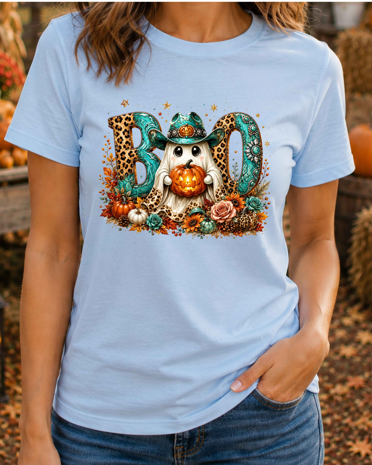 Boo Halloween Shirt Coquette Halloween T-Shirt