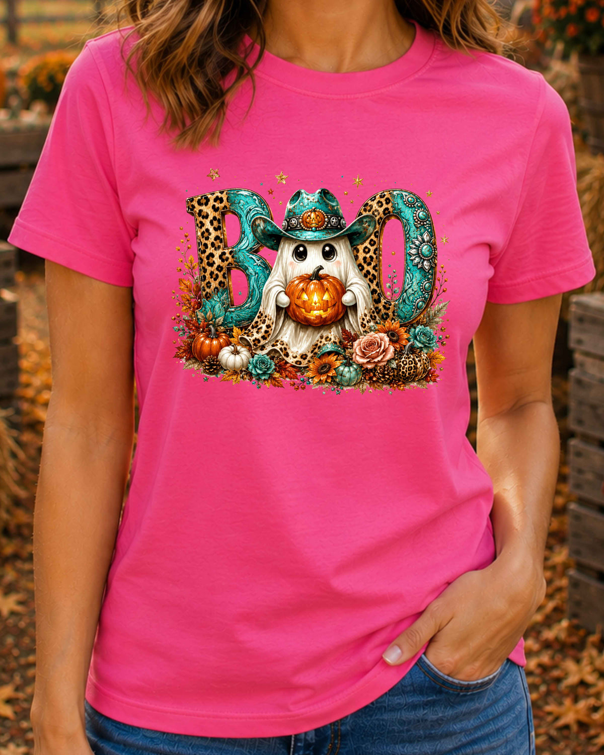 Boo Halloween Shirt Coquette Halloween T-Shirt