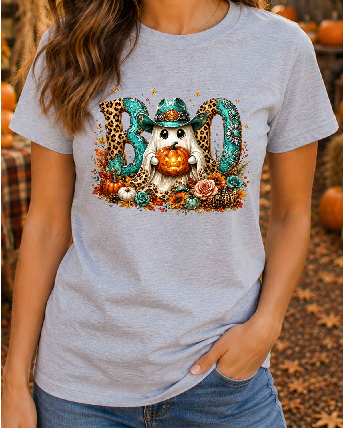 Boo Halloween Shirt Coquette Halloween T-Shirt
